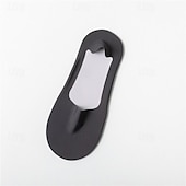 abordables calcetines caseros-Calcetines náuticos de seda helada para hombre, calcetines finos antideslizantes para primavera y verano para mujer, calcetines de fondo de algodón con tacones altos, calcetines invisibles de boca