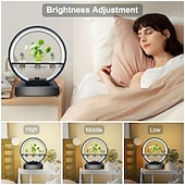 tanie Lampki nocne 3D-1 szt. Lampa led do wzrostu roślin z głośnikiem bt, akwarium, sceneria wodna lampa dekoracyjna ozdoba na biurko nadaje się do salonu w biurze sypialnia dekoracja restauracji