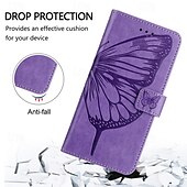 economico Cover per iPhone-telefono Custodia Per iPhone16 iPhone 15 Pro Max Plus iPhone 14 13 12 11 Pro Max Plus Mini SE Per retro Con supporto A calamita con cinturino da polso Farfalla Retrò TPU pelle sintetica