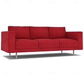 baratos Cobertura de Sofa-Capa de Sofá em Veludo Cor Sólida Capas Acolchoadas em Veludo