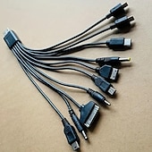 お買い得  スマホケーブル-ドラッグテンデータケーブル、携帯電話USB10、キャンプライト1個、充電トレジャー、10イン1充電ケーブル