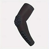 abordables Aparatos ortopédicos-1 unidad de soporte para codo, funda para brazo de baloncesto, transpirable, seguridad para fútbol, protector deportivo para codo