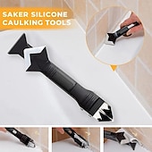 cheap Hand Tools-10pcs/set Silicone Caulking Tools Glass Glue Angle Scraper Stainless Steelhead Caulk Remover and Sealant Scraper for Kitchen Bathroom Window and Frames Sealant Seals