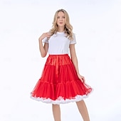 cheap Petticoat-Retro Vintage 1950s Petticoat Hoop Skirt Tutu Under Skirt Princess Women&#039;s Halloween Carnival Masquerade Party / Evening Bachelorette Party Adults Skirts