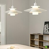 economico Luci a sospensione-lampada a sospensione a led isola della cucina lampada a sospensione acrilico 1 luce 35/40cm design singolo metallo finiture verniciate moderna camera da letto in stile nordico sala da pranzo 110-240v