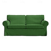 cheap Sofa Cover-2 Seat Sofa Cover or  2 Seat Sofa Bed Cover with Cushion Covers and Backrest Covers For Ektorp Couch Slipcover Washable Furniture Protector  LITB PRIME cover Ektcover