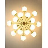 economico Luci a sospensione-lampada a sospensione a led semplice oro magico fagiolo molecolare e27 nordico postmoderno luce di lusso 95 cm camera da letto a 12 teste sala da pranzo 110-240 v&#039;