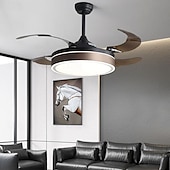 billige Lamper til takvifte-led takvifter 108cm 1-lys dimbar malte overflater metall akryl moderne nordisk stil soverom spisestue kun dimbar med fjernkontroll
