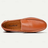 economico Casuale-Per uomo Mocassini e Slip-Ons Mocassini comodi Penny Loafers Di pelle Comodo Antiscivolo Mocassino Marrone chiaro Marrone scuro Nero