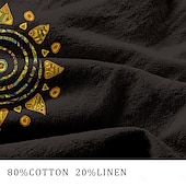 cheap Classic-Men&#039;s Graphic Sun Shorts Summer Shorts Casual Shorts Mid Waist Streetwear Designer Ethnic Style Casual Daily Holiday Pocket Drawstring Elastic Waist Designer Clothing Apparel
