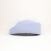 economico Cappelli per feste-moda cappelli eleganti in lana 100% con copricapo da sposa / festa / sera in puro colore / tulle 1pc