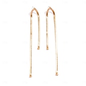 economico Orecchini-Per donna Orecchini a cerchio Nappa Prezioso Importante Argento placcato Orecchini Gioielli Argento / Oro Per Feste Serata 1 paio