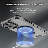 halpa iPhone-kotelot-puhelin Etui Käyttötarkoitus iPhone 16 iPhone 15 Pro Max Plus iPhone 14 13 12 11 Pro Max Plus Takakuori Tuella Tukee langatonta latausta Iskunkestävä TPU PC