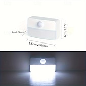 abordables veilleuses à capteur-Veilleuse à détecteur de mouvement LED, lampe de lecture nocturne à LED d&#039;intérieur, veilleuse à piles avec capteur de mouvement, pour chambre à coucher, cuisine, escaliers, couloir, bureau