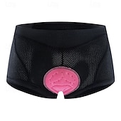 זול מכנסיים, מכנסיים קצרים וחצאיות לנשים-WOSAWE בגדי ריקוד נשים צבע אחיד תחתוני אופניים מכנס קצר מרופד לרכיבה אופניים מכנסיים קצרים הלבשה תחתונה שורטים (מכנסיים קצרים) מרופדים גזרה צרה ספורט ייבוש מהיר גמישות גבוהה נוח נושם שחור ורוד ביגוד