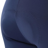お買い得  ウィメンズパンツ・ショーツ・スカート-Arsuxeo 女性用 純色 バイクショーツ パッド入りサイクリングショーツ バイク ショートパンツ パッド入りショーツ スリムフィット スポーツ 速乾性 高弾性 快適 高通気性 ブラック ダークブルー 衣類 サイクルウェア