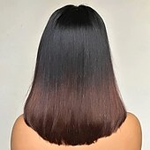 economico Parrucche lace front capelli veri-Capelli umani di Remy 13x4 Pizzo Frontale Parrucca Parte libera Brasiliano Diritto serico Ramato Parrucca 130% 150% Densità dei capelli con i capelli del bambino Capelli schiariti 100% Vergine Senza