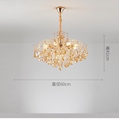 economico Modello sputnik-lampadario a led 42/50/60/80/100 cm 5/8/10/12/15 lampadina non inclusa finitura elettrolitica cristallo metallo stile moderno contemporaneo camera da letto sala da pranzo mini sospensione 110-240 v