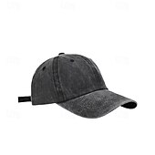 billiga Baseballkepsar-Dam Hatt Basebollkeps Bärbar Solskydd Andningsfunktion Gata Dagligen Helgen Ren färg Ren färg
