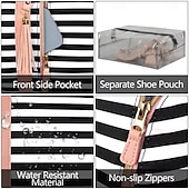 cheap Luggage &amp; Travel Storage-Extra Large Capacity Foldable Travel Bag - Multifunctional Organizer, PU Carry-On Luggage with Spacious Storage