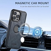 economico Cover per iPhone-telefono Custodia Per iPhone16 iPhone 15 Pro Max Plus iPhone 14 13 12 Pro Max Plus Per retro Supporta la ricarica wireless Resistente agli urti Retrò TPU pelle sintetica