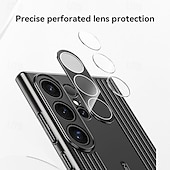 Недорогие Чехлы для Samsung-телефон Кейс для Назначение SSamsung Galaxy S24 Ultra S23 Ultra Кейс на заднюю панель Защитная пленка для объектива камеры Защита от удара броня Покрытие ПК
