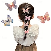 economico Clip per capelli-6 pezzi Bambino Da ragazza Accessori per capelli Dolce Feste Giornaliero Tinta unica 6# rosa 4# Amore delle farfalle