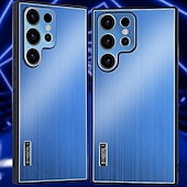 Недорогие Чехлы для Samsung-телефон Кейс для Назначение SSamsung Galaxy S24 S23 S22 S21 Ultra Plus А55 А35 А25 А15 5Г A54 A34 A14 Samsung A13 5G A13 Кейс на заднюю панель Защита от удара ТПУ Металл