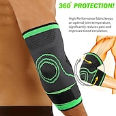cheap Braces &amp; Supports-1PC Elbow Brace For Tendonitis And Tennis Elbow, Elbow Compression Sleeve, Tennis Elbow Brace For Women And Men, Adjustable Strap For Tennis Elbow, Weightlifting, Workouts, During Fitness Activity