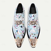cheap Premium Leather Loafers-Men&#039;s Loafers &amp; Slip-Ons Formal Shoes Dress Shoes Leather Italian Full-Grain Cowhide Comfortable Slip Resistant Loafer Light Blue