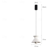 economico Luci a sospensione-lampada a sospensione a led isola cucina lampada a sospensione 1 luce 15 cm design singolo metallo finiture verniciate camera da letto moderna in stile nordico sala da pranzo 110-240v