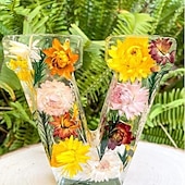 cheap Decorative Lights-Floral Resin Night Light Letters Gift Illuminate Your Space Enchanting Glow of Floral Resin Night Light for Mother, Grandma,  Sisters Birthday