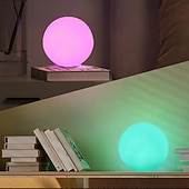 halpa Vedenalaiset valot-uima-altaan led-valo, led-pieni yövalo 16 värin säädettävä pyöreä pallo yövalo, ulkona vedenpitävä led valaiseva pyöreä pallolamppu sisäpihan kokoontumisfestivaalitunnelmalamppu 1kpl