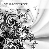 economico Modello di piante-Per uomo Camicia con bottoni Camicie stampate Manica lunga Affari casual Formale Autunno Inverno Primavera estate Collo ripiegabile Stampa Bottone giù Nero