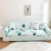 abordables Funda de sofá-Funda de sofá de verano de seda helada, cobertura completa para sala de estar, funda de asiento de sofá, funda de protección de cojín para muebles elástica súper suave para sala de estar
