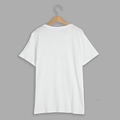お買い得  コットンリネンTシャツ-男性用 Tシャツ 半袖 クルーネック 夏 平織り ファッション クラシック 快適 クルーネック ストリート カジュアル スポーツ ブラック ホワイト ブルー メンズトップTシャツ