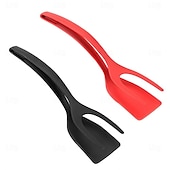 economico Utensili e gadget da cucina-Accessori da cucina multifunzionali 2 in 1 set di gadget da cucina spatola per frittata spatola in silicone da cucina per toast pancake pinze per uova cocina cucina accessori da cucina