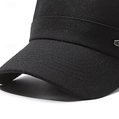 economico Cappelli da uomo-Per uomo Unisex Cappello basco Cappellino da baseball Berretto militare Cappello da cadetto Nero Blu marino Poliestere Vintage Di tendenza Informale Strada Giornaliero Liscio Regolabile Traspirante