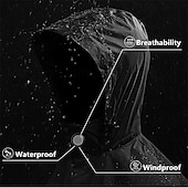 Недорогие Флисовые и 3 в 1 куртки-Муж. Куртка для туризма и прогулок Дождевая куртка для туризма и прогулок Дождевик Весна Осень на открытом воздухе Пэчворк Водонепроницаемость Быстровысыхающий Дышащий Жакет Односторонняя
