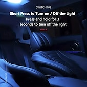 お買い得  デスクランプ-1個 車用読書灯 粘着式車用ライト 車用品 自動天井ライト LED照明ランプ、車用ドーム天井ランプ 車用ルーフライト 調節可能なプラスチック製ヘッドライト