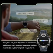 abordables Montres connectées-696 KC82 Montre intelligente 1.45 pouce Smartwatch Montre Connectée Bluetooth ECG + PPG Podomètre Rappel d&#039;Appel Compatible avec Android iOS Femme Hommes Mode Mains-Libres Rappel de Message IP 67