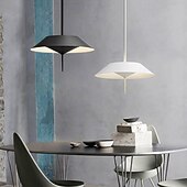 cheap Island Lights-LED Pendant Light  Kitchen Island Pendant Lamp 1-Light 30 cm Single Design Metal Painted Finishes Modern Nordic Style Bedroom Dining Room 110-240V