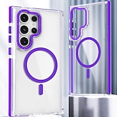 abordables Coques Samsung-téléphone Coque Pour Samsung Galaxy S24 Ultra Plus S23 Ultra Plus S21 FE A55 A35 A25 A15 5G A54 A34 A14 S20 FE S25 Ultra Coque Arriere Transparente Prise en charge de la charge sans fil Antichoc TPU