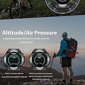 abordables Montres connectées-696 KC82 Montre intelligente 1.45 pouce Smartwatch Montre Connectée Bluetooth ECG + PPG Podomètre Rappel d&#039;Appel Compatible avec Android iOS Femme Hommes Mode Mains-Libres Rappel de Message IP 67