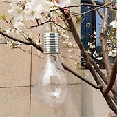 cheap Camping Lights &amp; Lanterns-Portable Solar Light Bulbs Outdoor Waterproof Garden Camping Hanging LED Light Lamp Bulb Globe Hanging Lights for Home Yard Christmas Party Holiday Decorations