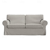 cheap Sofa Cover-2 Seat Sofa Cover or  2 Seat Sofa Bed Cover with Cushion Covers and Backrest Covers For Ektorp Couch Slipcover Washable Furniture Protector  LITB PRIME cover Ektcover