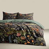 cheap Duvet Cover Sets-Retro Rainforest Rabbit Duvet Cover Set 2-piece Set 3-piece Set Lightweight Soft Short Plush Set Thick Feather Square Bed