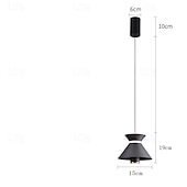 economico Luci a sospensione-lampada a sospensione a led isola cucina lampada a sospensione 1 luce 15 cm design singolo metallo finiture verniciate camera da letto moderna in stile nordico sala da pranzo 110-240v