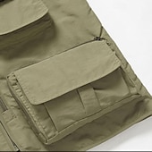 preiswerte Westen-Herren Anglerweste Weste für Wanderer Ärmellos Oberbekleidung Außen Wasserdicht Atmungsaktiv Schnelltrocknend Tasche Polyester Dunkelgrau Schwarz Armeegrün Camping / Wandern / Höhlenforschung