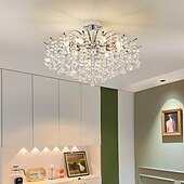 economico Lampadari-lampadario a led 42/50/60/80/100 cm 5/8/10/12/15 lampadina non inclusa finitura elettrolitica cristallo metallo stile moderno contemporaneo camera da letto sala da pranzo mini sospensione 110-240 v